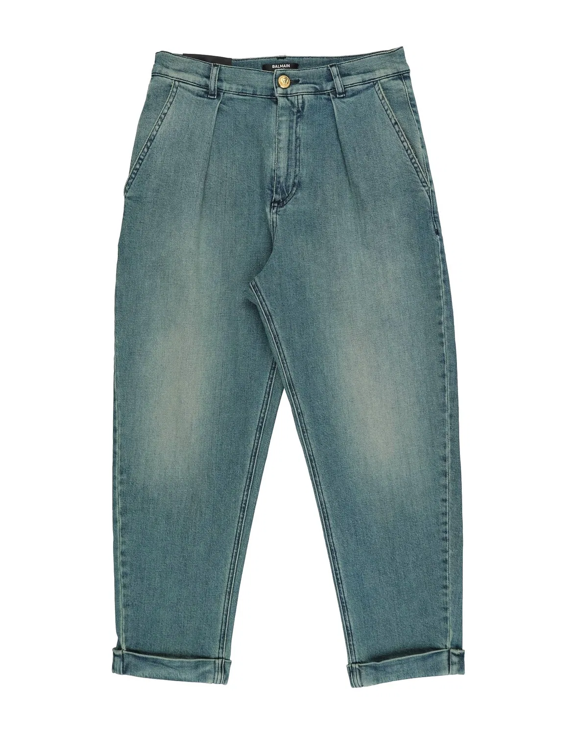 Джинсы с зауженным кроем Balmain, синий
