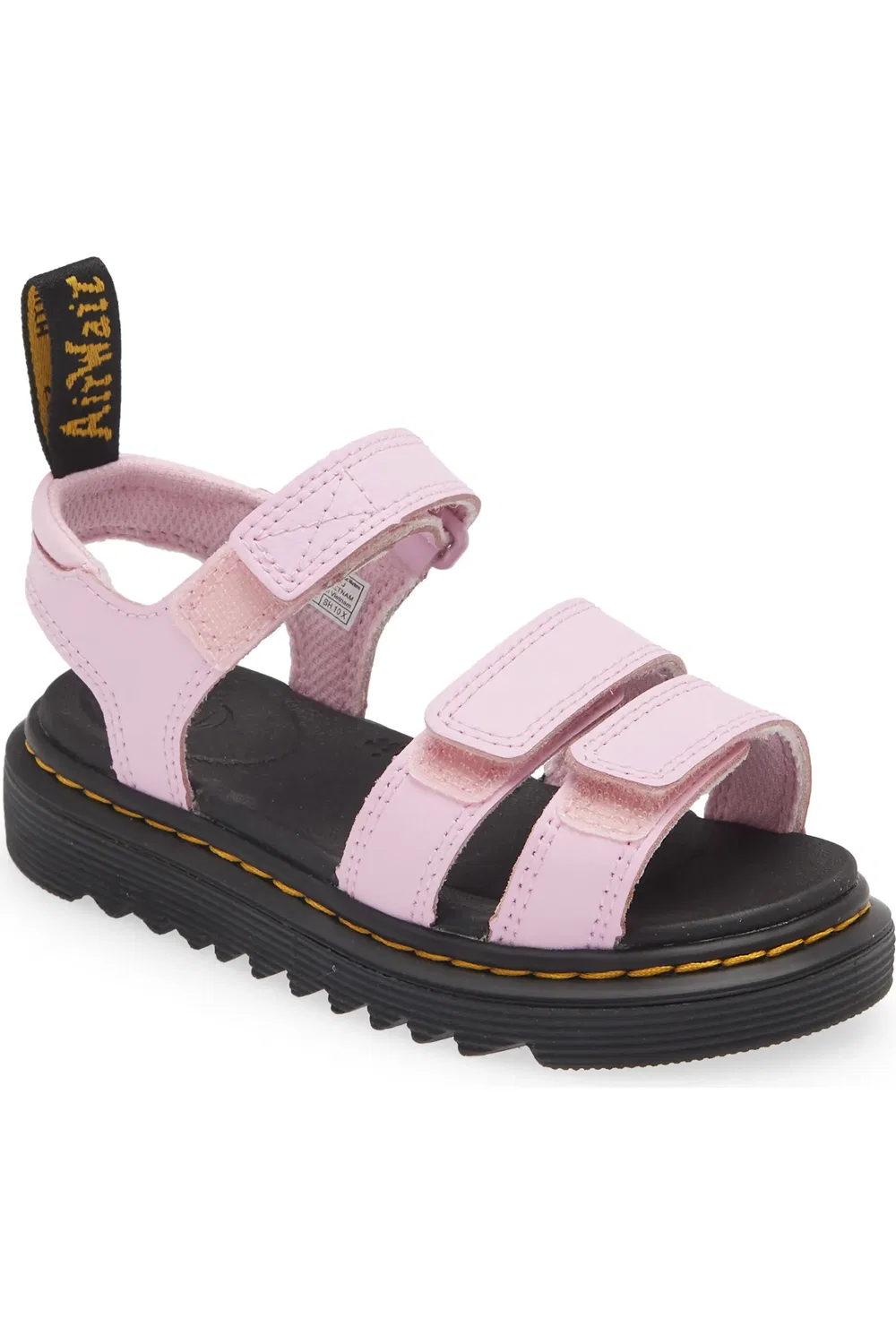 Детские сандалии Dr. Martens Klaire, с массивной подошвой, бледно-розовый