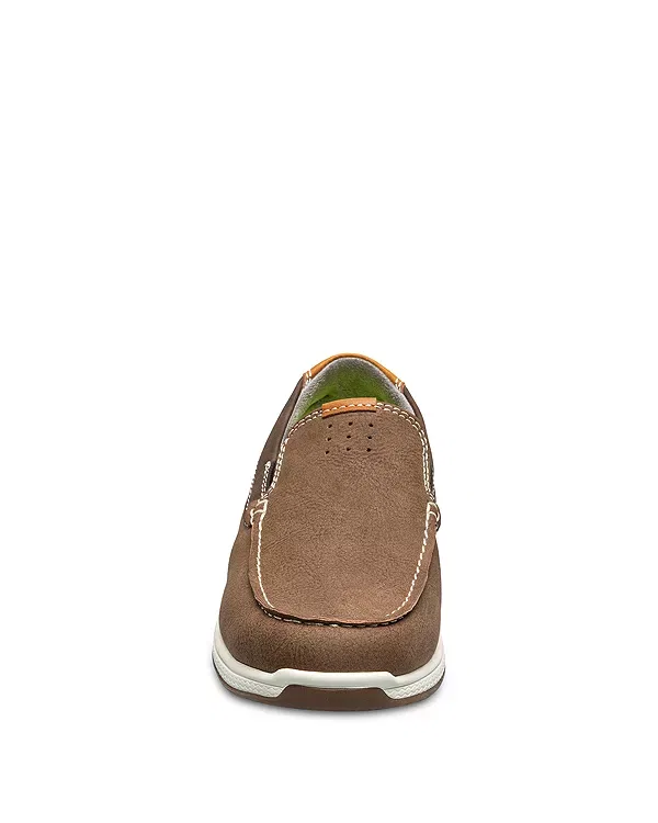 Детские слипоны с мыском Moc Toe Florsheim Kids, Mushroom — фото 3