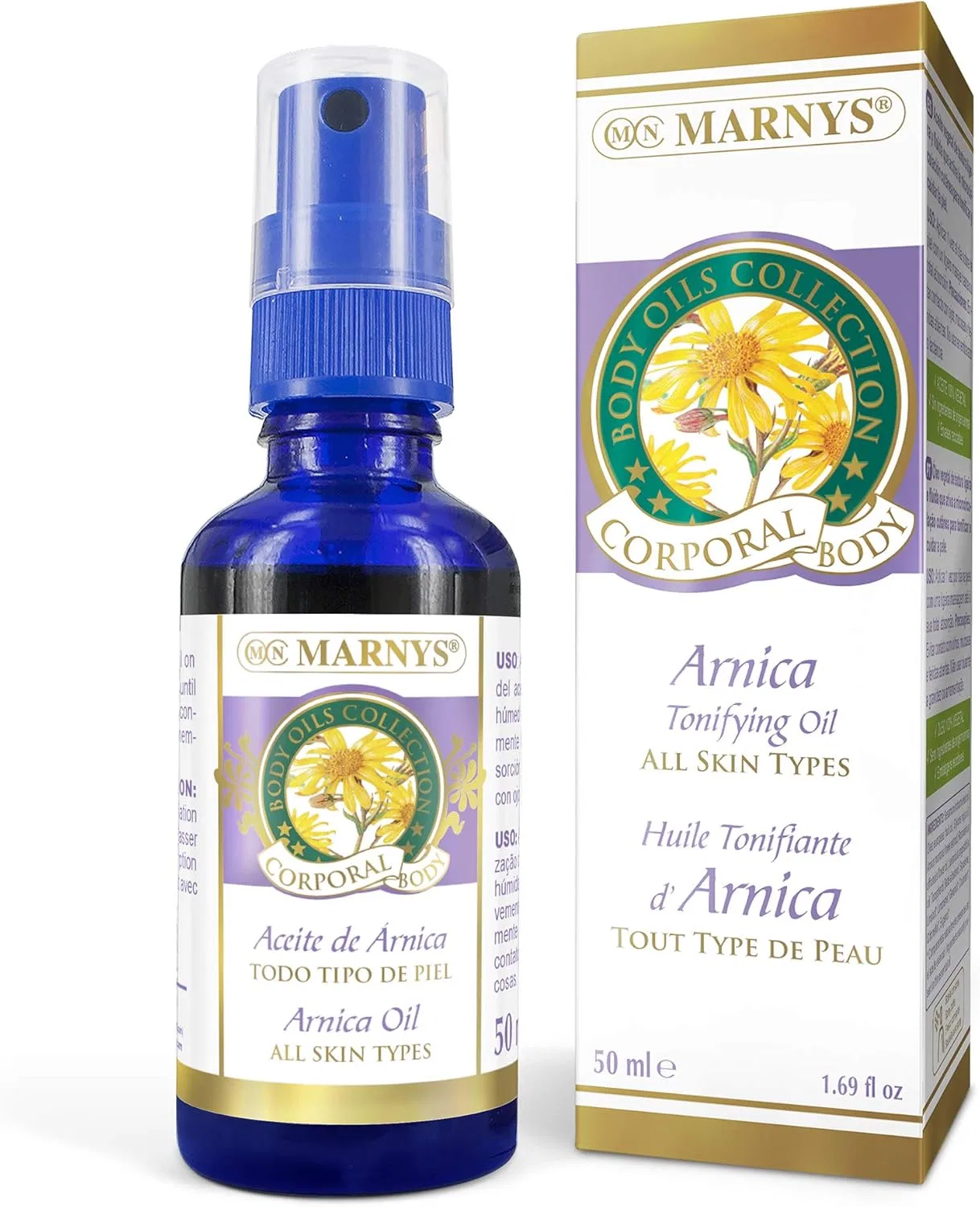 Очищающее масло с арникой, спрей, Marny's, 50 мл