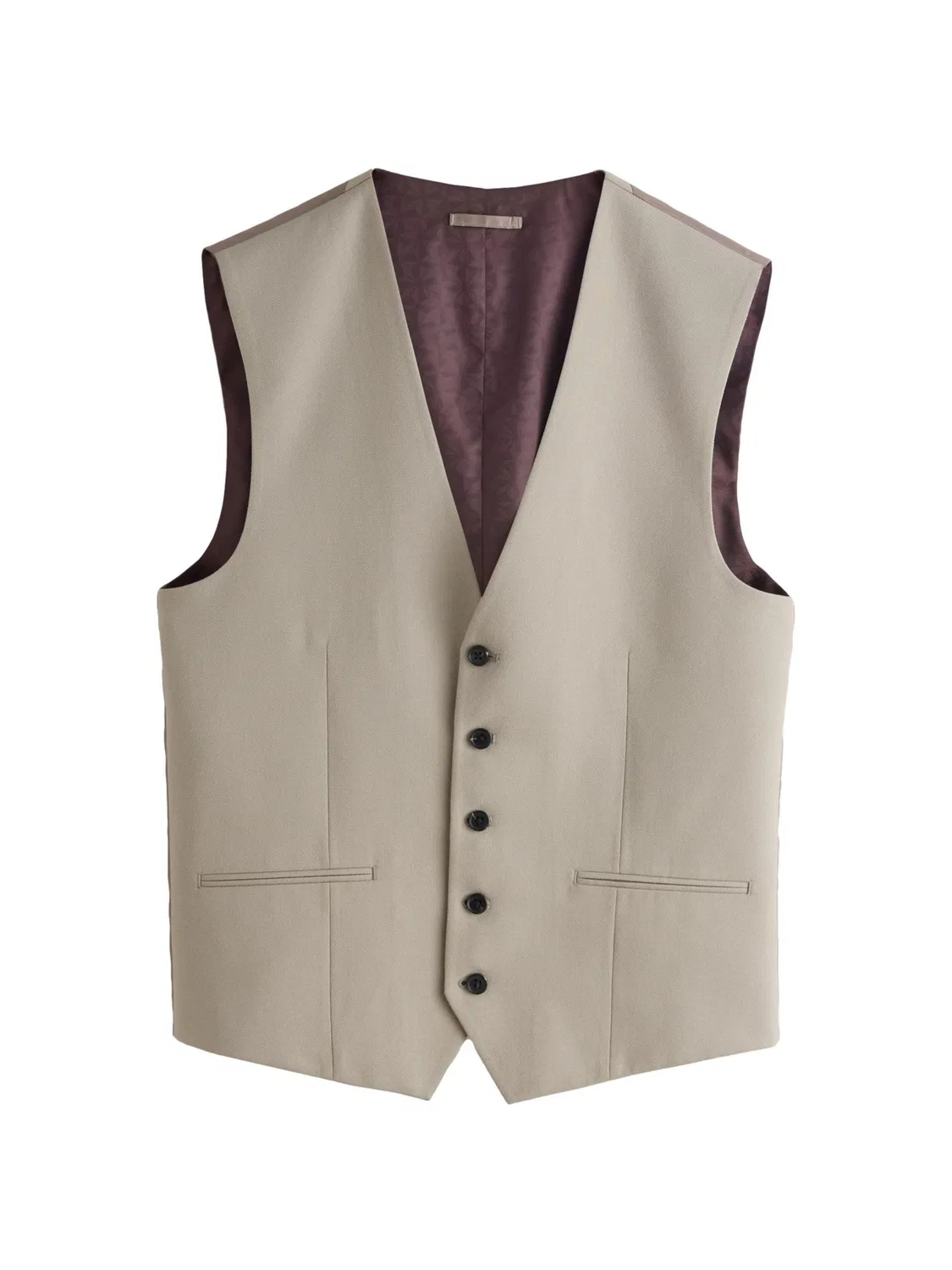 Жилет Next Suit Vest в бежево-сером цвете