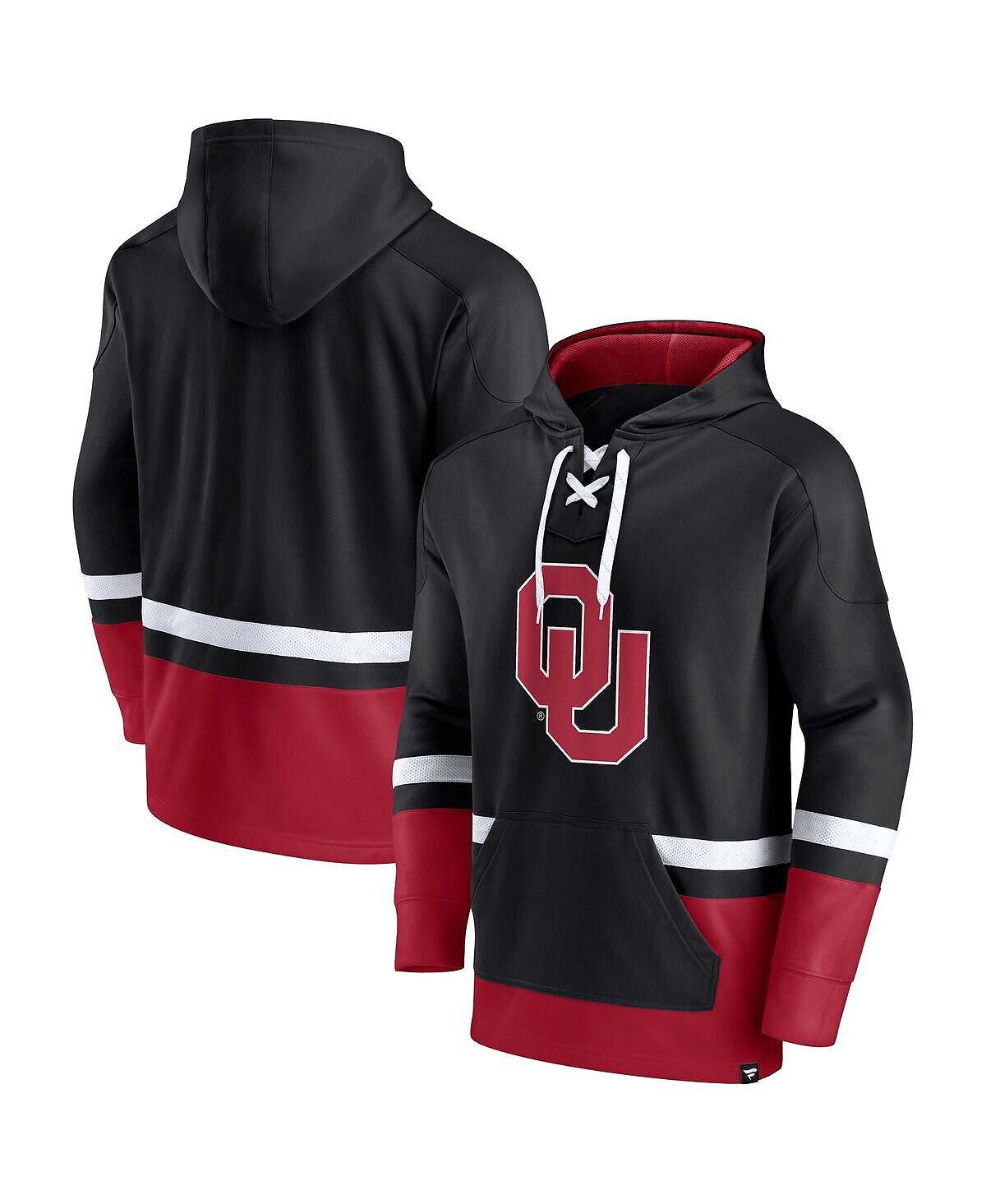 

Мужская фирменная черная толстовка с капюшоном oklahoma sooners first battle pullover Fanatics, черный