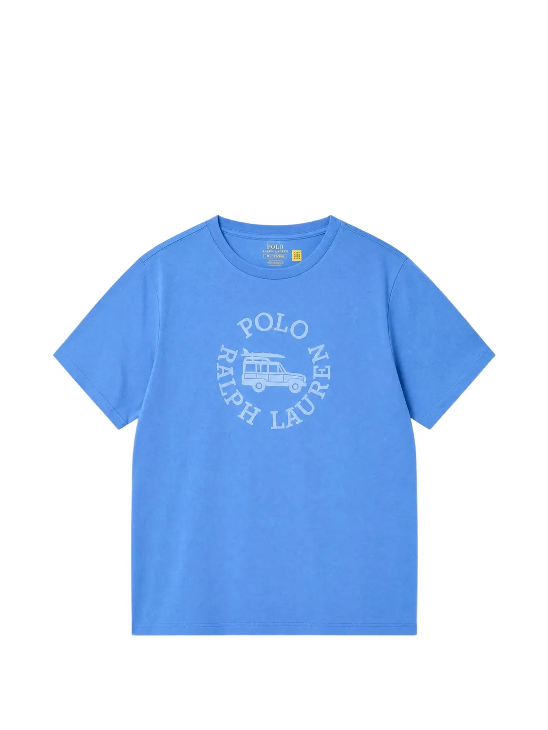 Футболка с логотипом и графичным принтом Polo Ralph Lauren Kids, синий