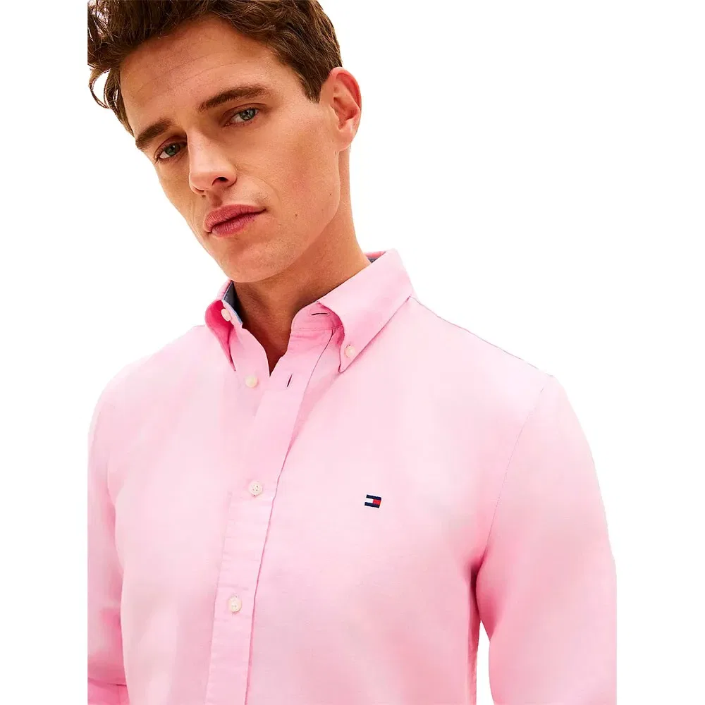 Футболка длинный рукав Tommy Hilfiger, розовый — фото 4