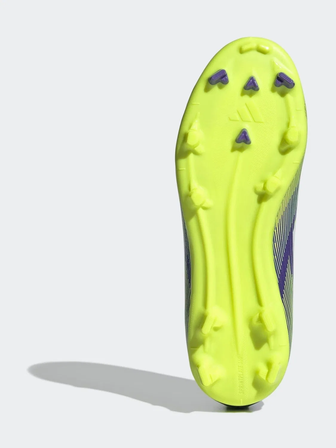 Футбольные бутсы F50 League без шнуровки adidas, фиолетовый/лаймовый — фото 4