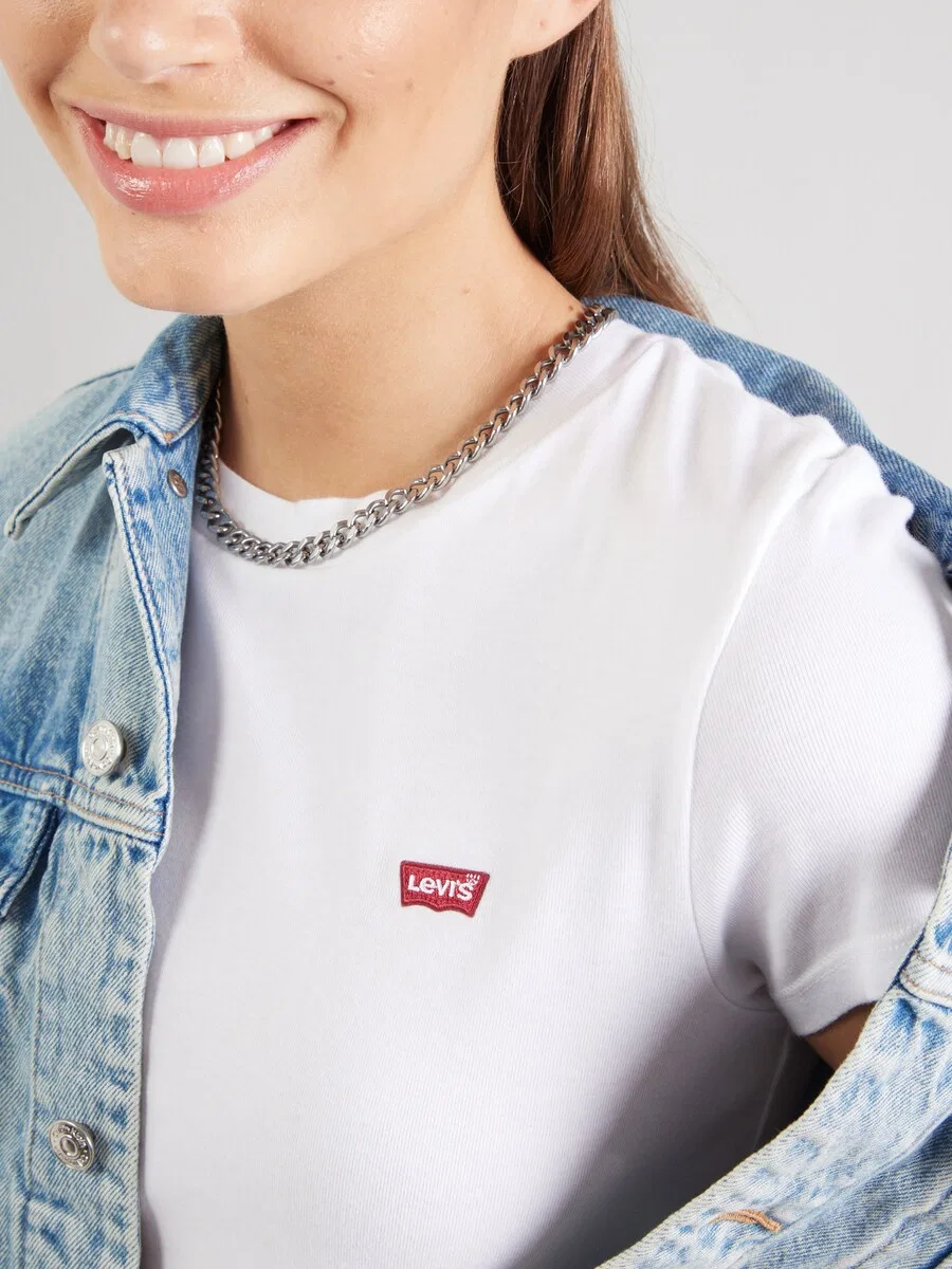 Комплект из двух футболок LEVI'S «Essential Tee» белого цвета — фото 2