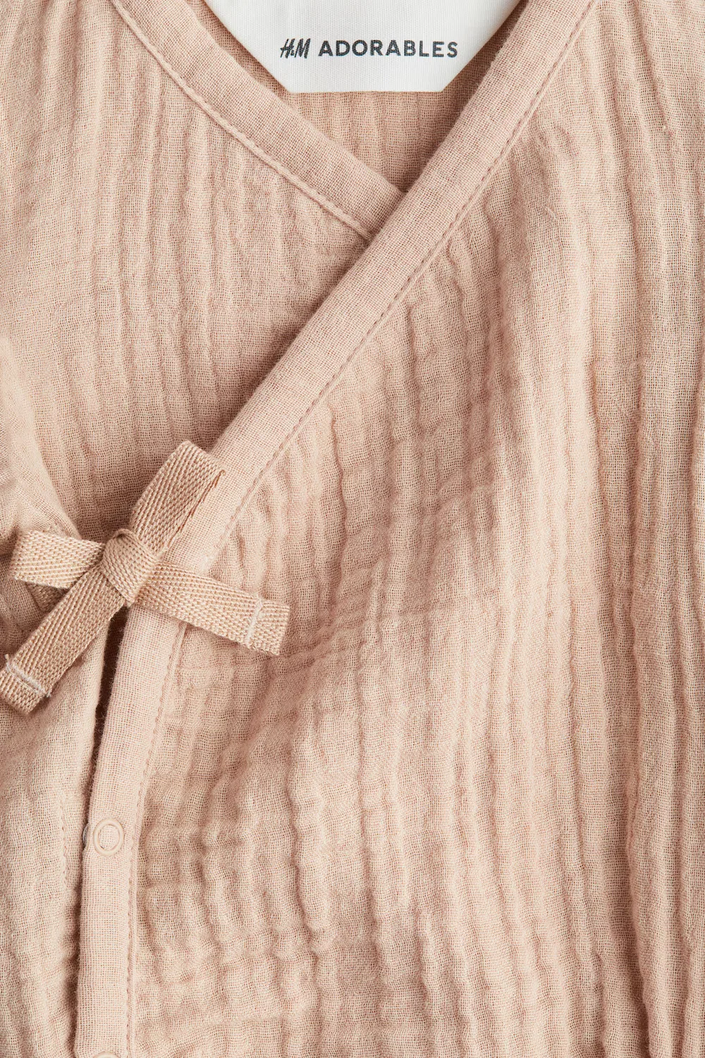 Комбинезон из хлопчатобумажной муслиновой ткани H&M, Beige — фото 2