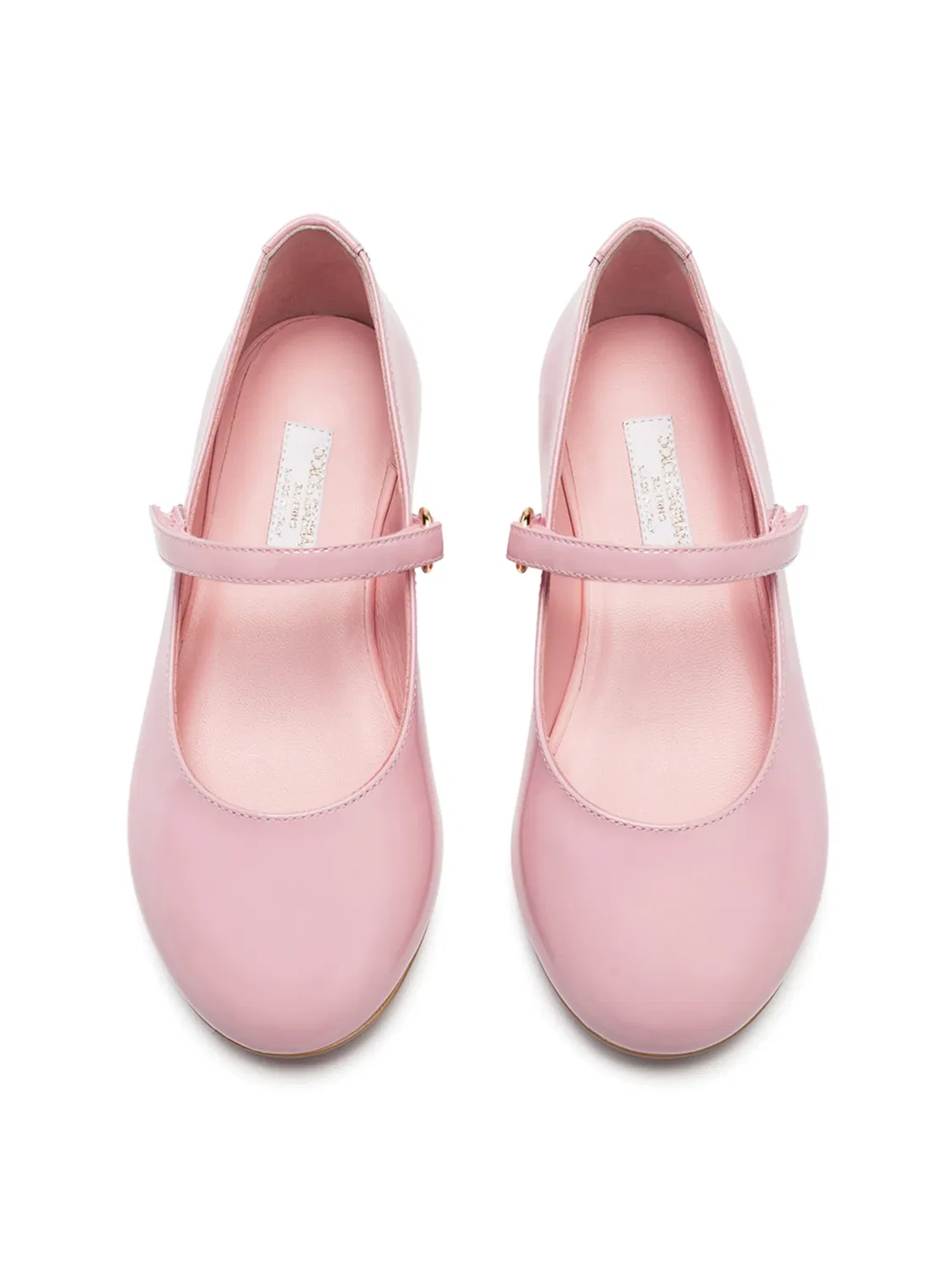 Dolce & Gabbana Розовые лакированные туфли Mary Jane — фото 4