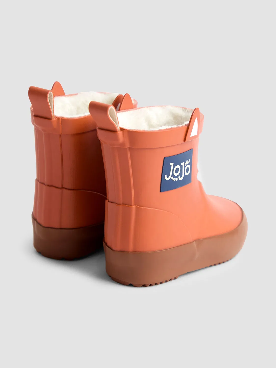 Резиновые сапоги JoJo Maman Bébé Fox Short Cosy Lined, оранжевый — фото 2