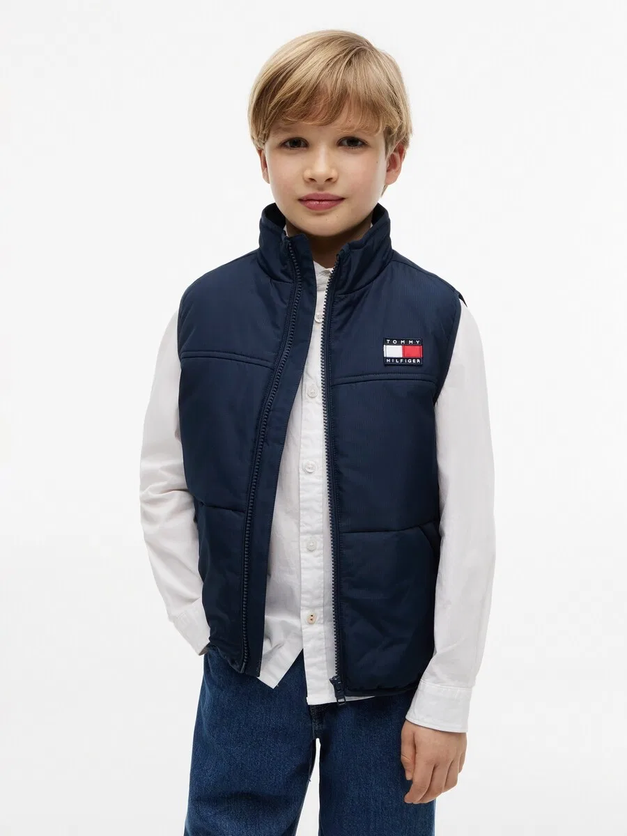 Жилет TOMMY HILFIGER из рипстопа, цвет морской синий — фото 2