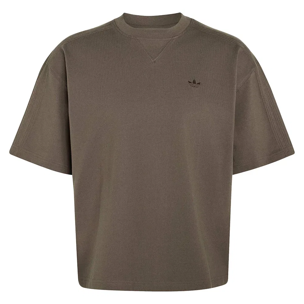 Футболка с коротким рукавом Premium Essentials Adidas Originals, коричневый — фото 3