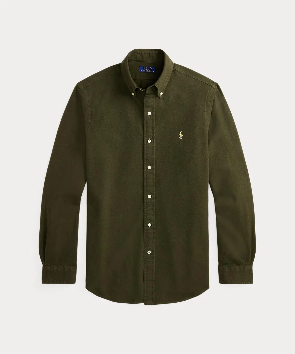 Мужская классическая рубашка из фланели с длинным рукавомPolo Ralph Lauren, Green — фото 2