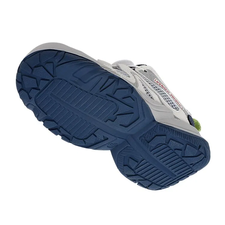 Детские кроссовки с сетчатым верхом Jeep Explorer 2.0 Abrasion Resistant Rebound Low Top, Beige Gray Blue — фото 4