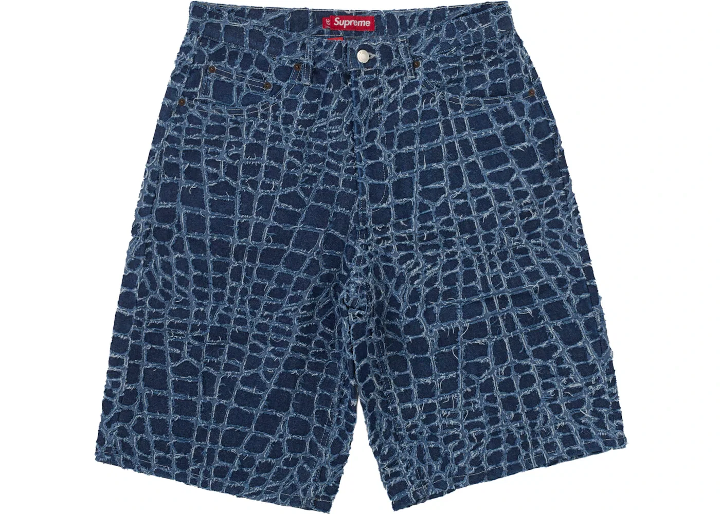 Мужские шорты с потертостями Supreme Short, Indigo