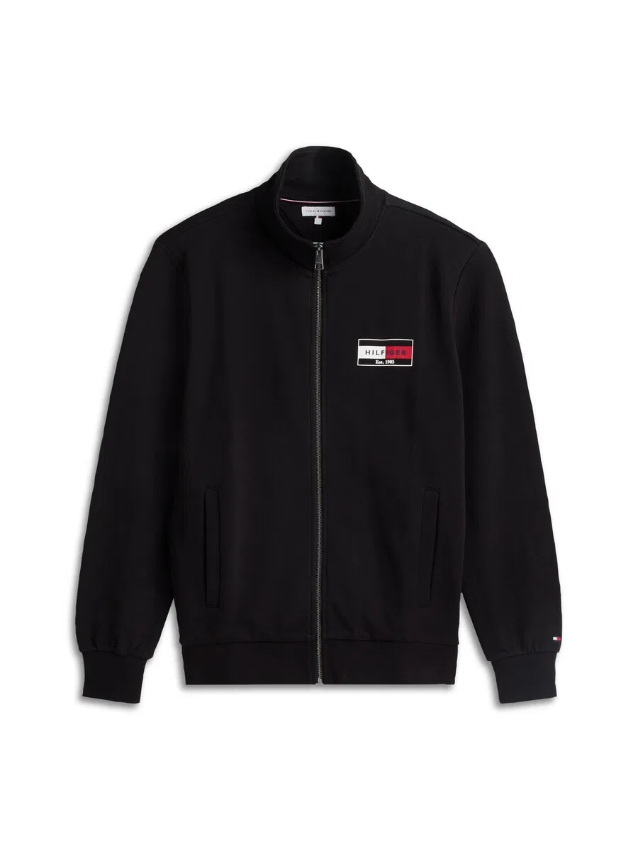 Худи на молнии TOMMY HILFIGER 'Brand Love', черный