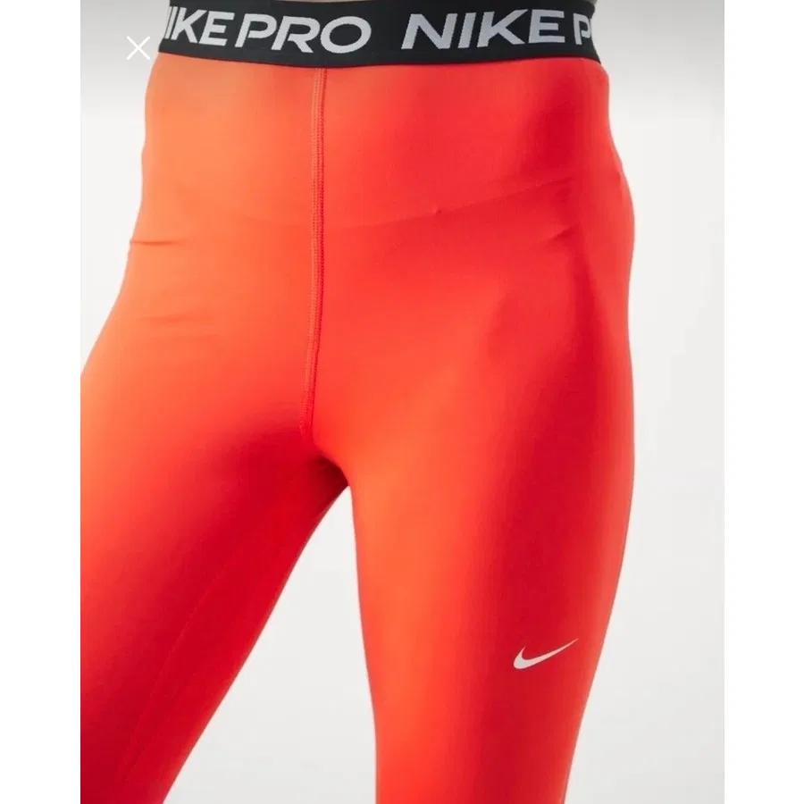 Женские леггинсы с высокой посадкой Pro 365 Nike, Оранжевый — фото 2