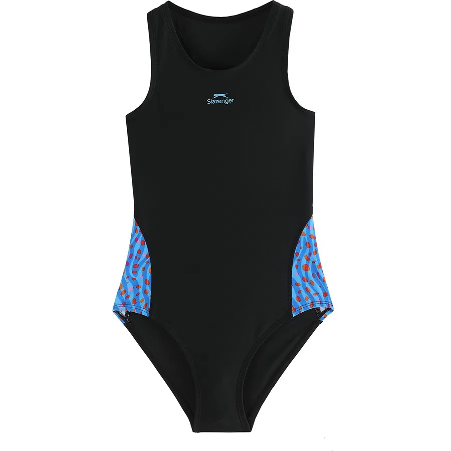 Детское плавки бикини Slazenger Spl RacerBlk, Черно-бирюзовый