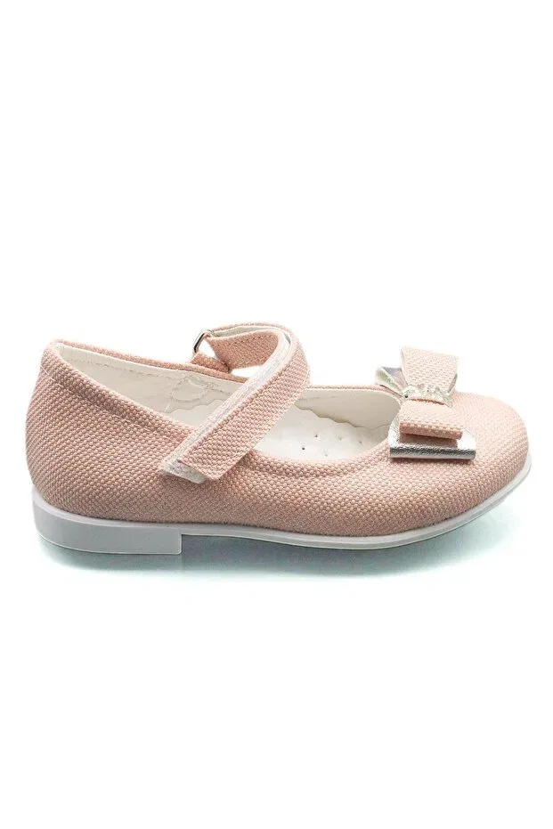 Детские балетки для девочек с бантом Moda Anna, Pink — фото 2