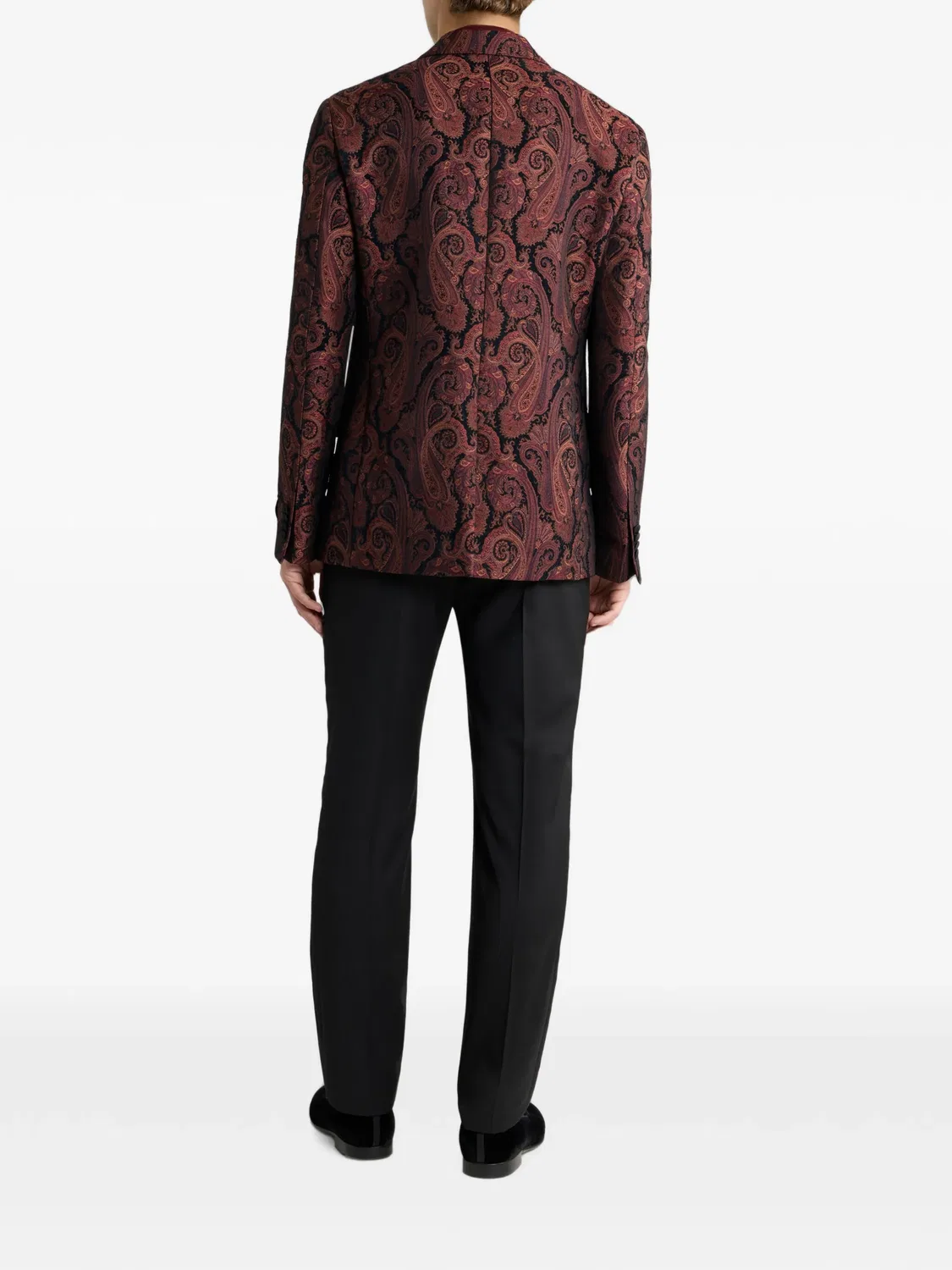 ETRO Пиджак однобортный шенилловый красный — фото 3