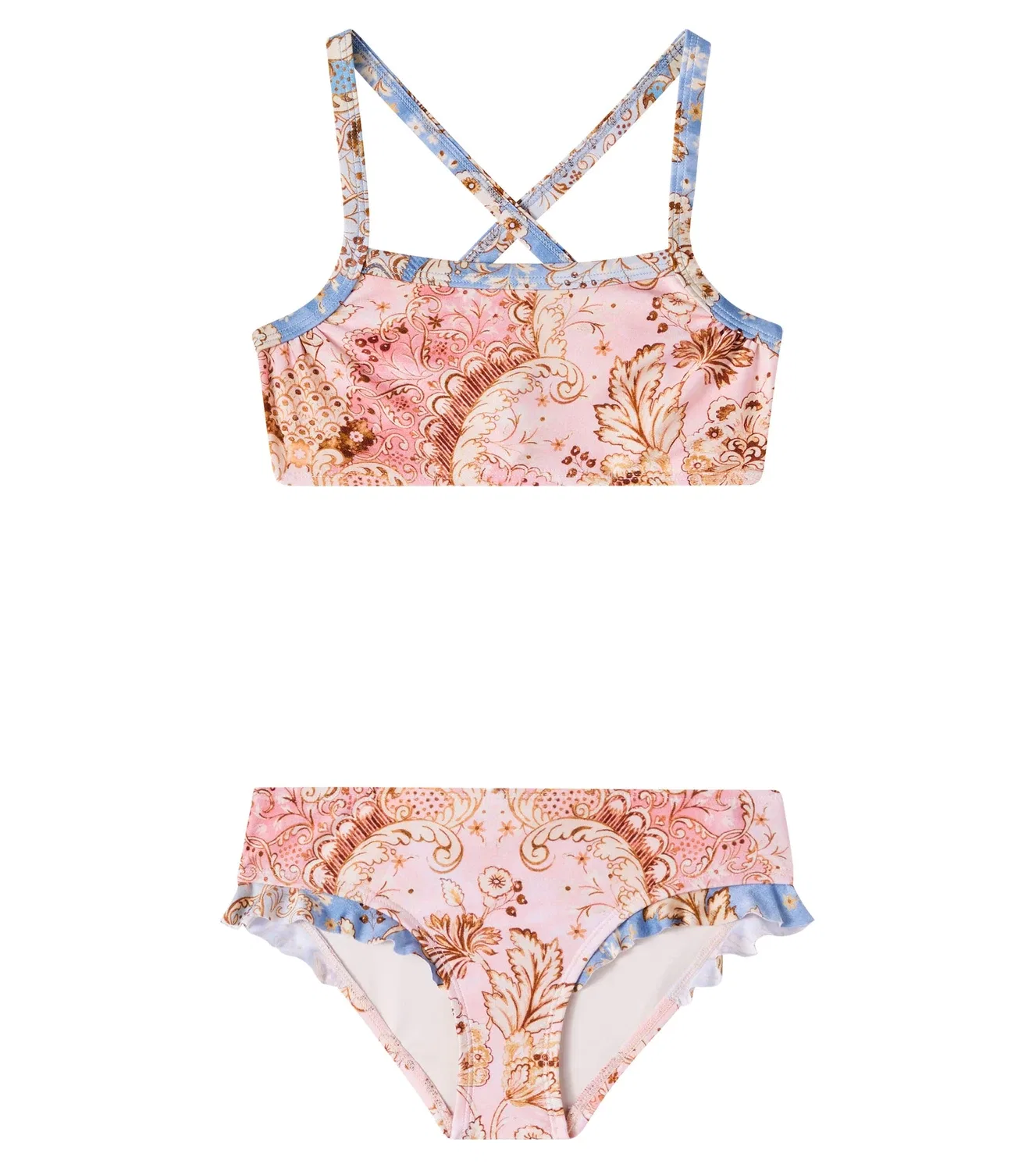 Комплект бикини с принтом Zimmermann Kids, розовый