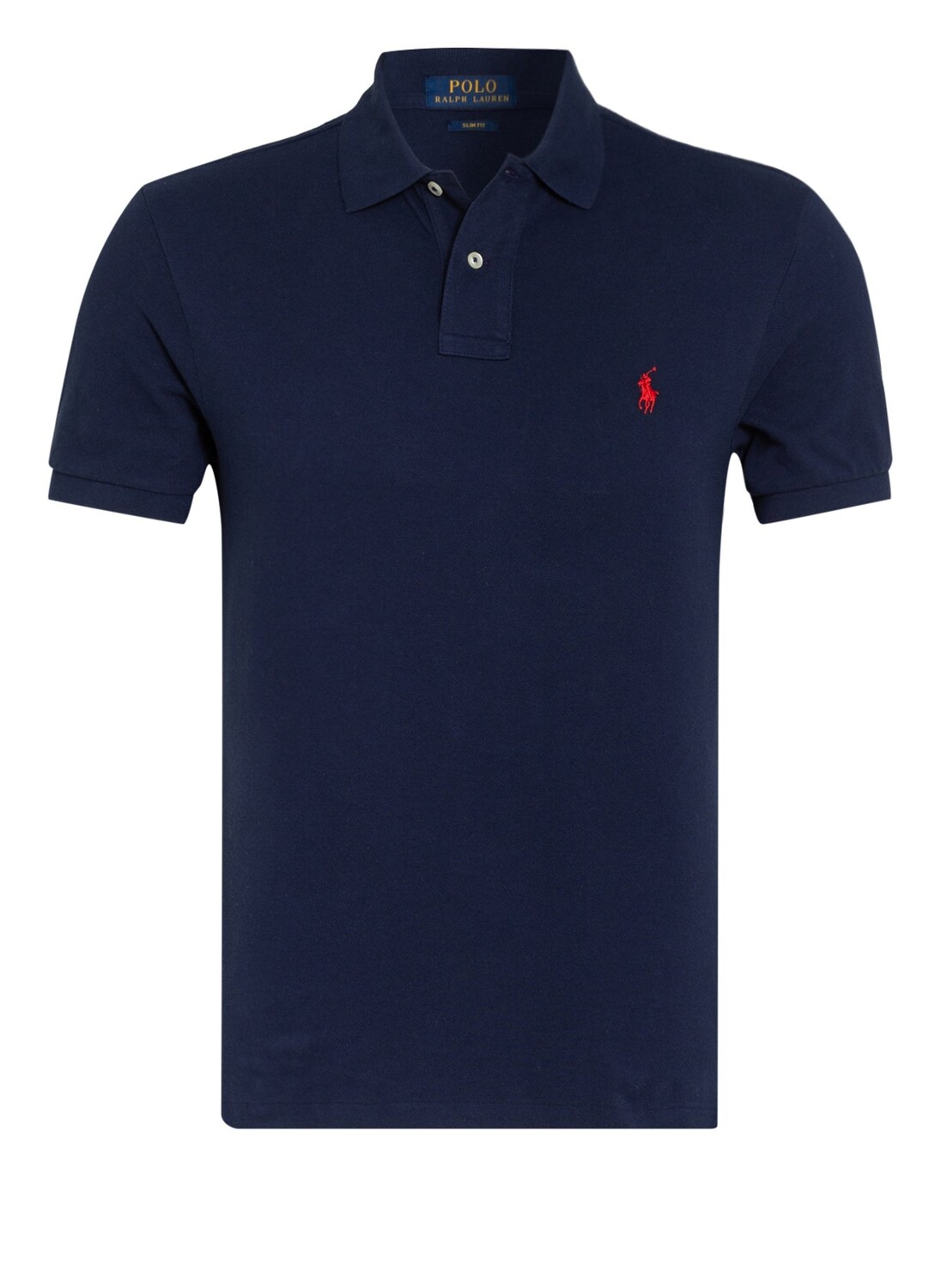 

Рубашка поло POLO RALPH LAUREN Piqué Slim Fit, темно-синий