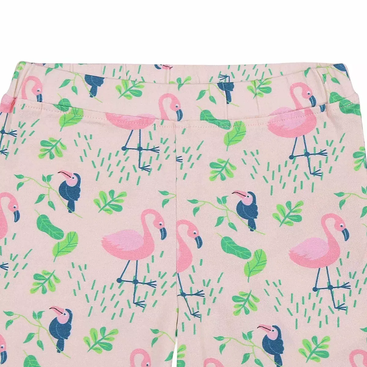 Детские леггинсы для девочек с принтом Flamingo Forest Print Ola! Otter, Pink — фото 3