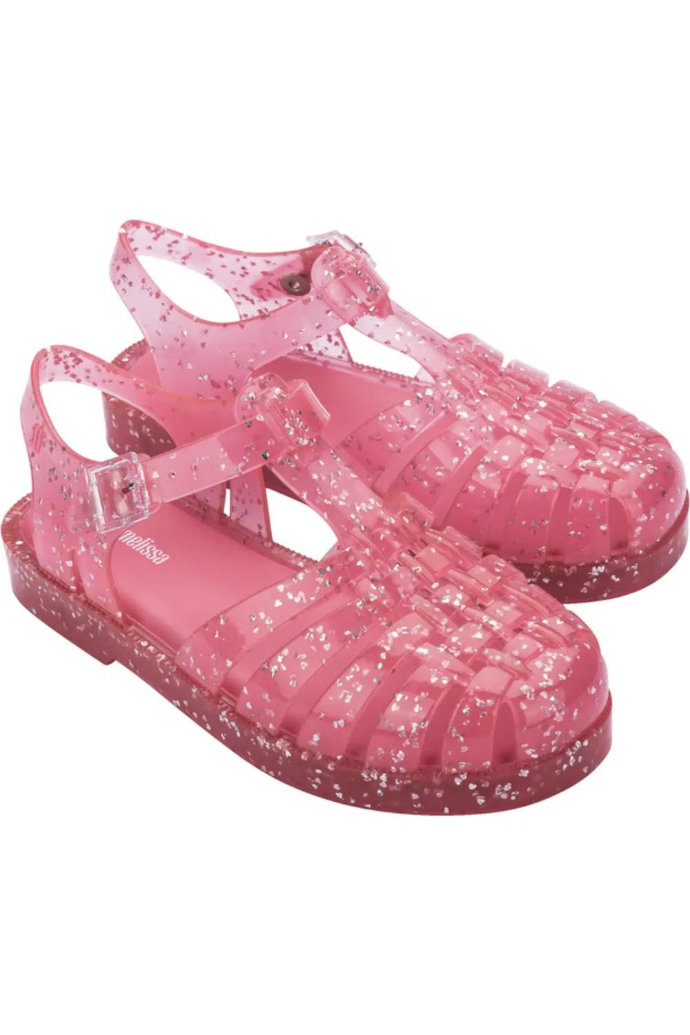Детские сандалии рыбак глиттер Possession Mini Melissa, Glitter Pink