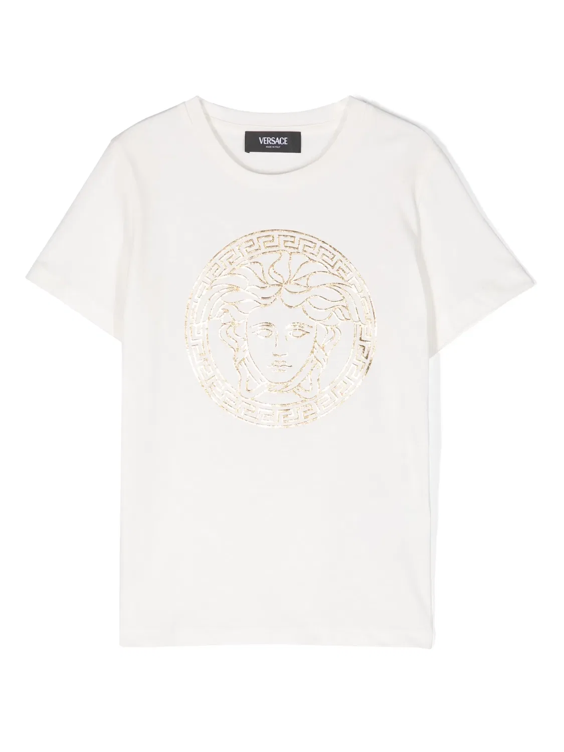 Футболка с принтом головы Медузы Versace, белый