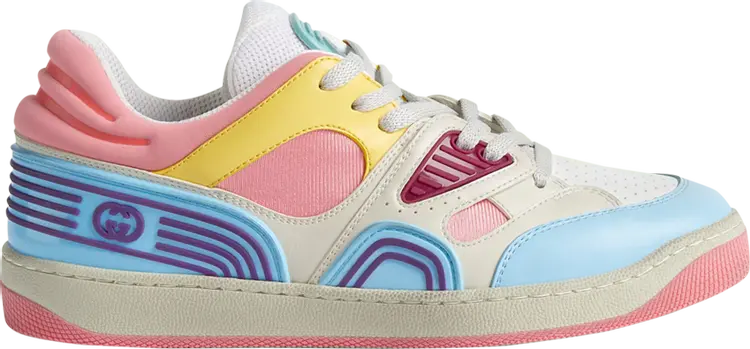 Кроссовки Gucci Wmns Basket Light Blue Demetra Pink, разноцветный