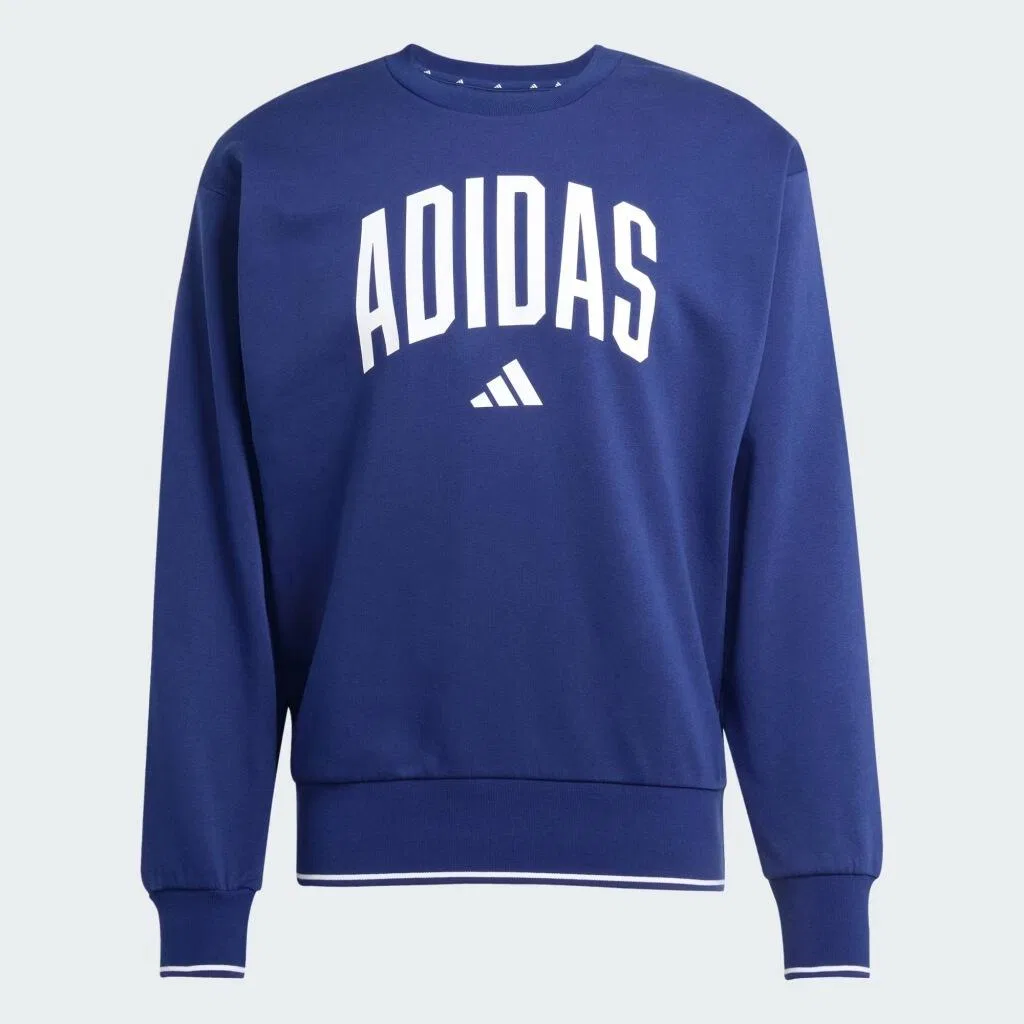 Мужской свитшот с круглым вырезом Adidas, Цвет Navyblau — фото 2