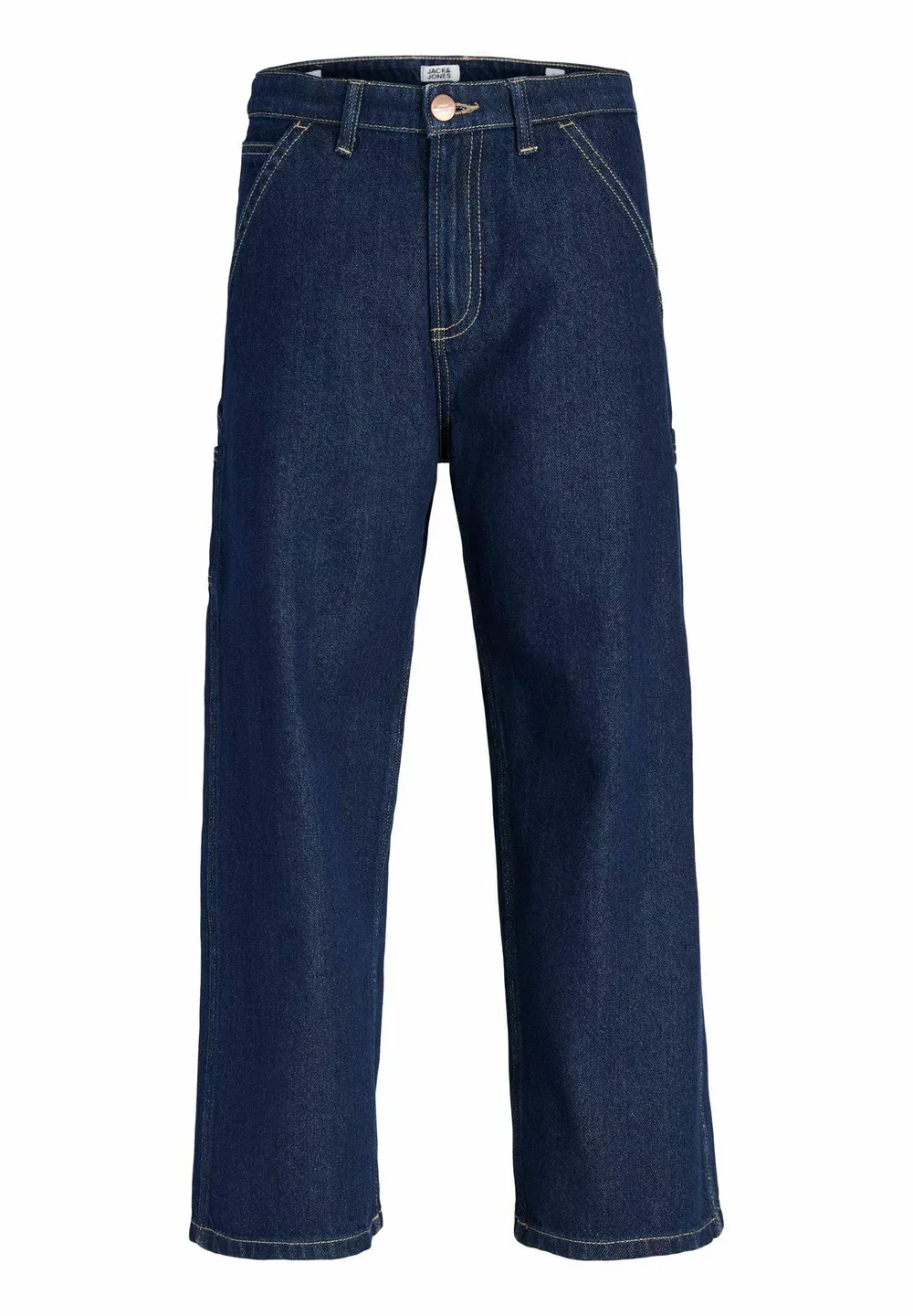 Джинсы свободного кроя jjialex jjcarpenter at 561 jnr baggy fit jeans junior - прямые джинсы Jack & Jones Junior, Blue Denim