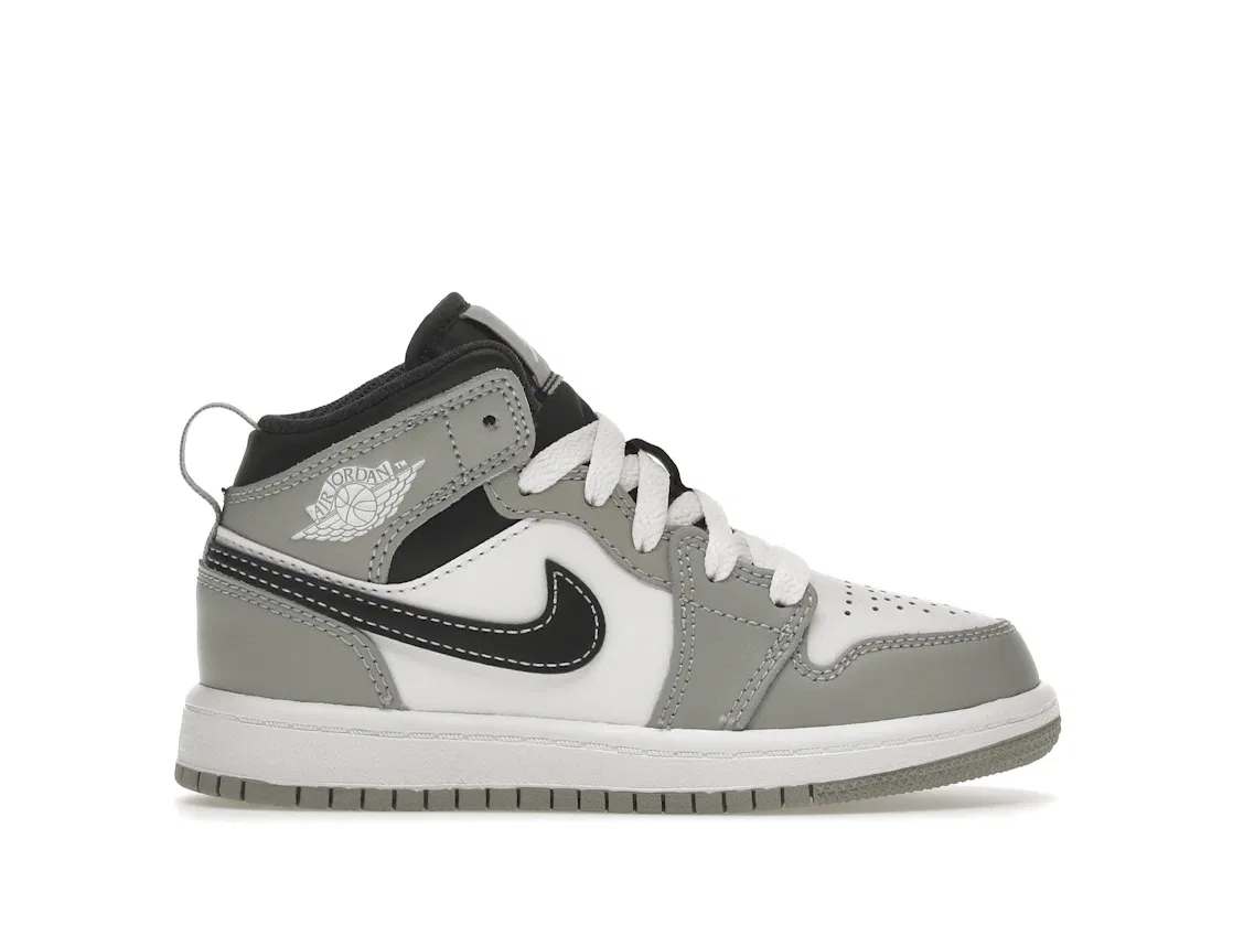 Детские кроссовки Lifestyle с принтом Jordan 1 Mid Jordan, Light Smoke Grey/Anthracite/White