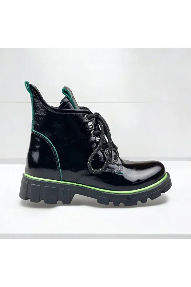 Детские ортопедические ботинки для девочек Jojo Kids, Black Patent Leather