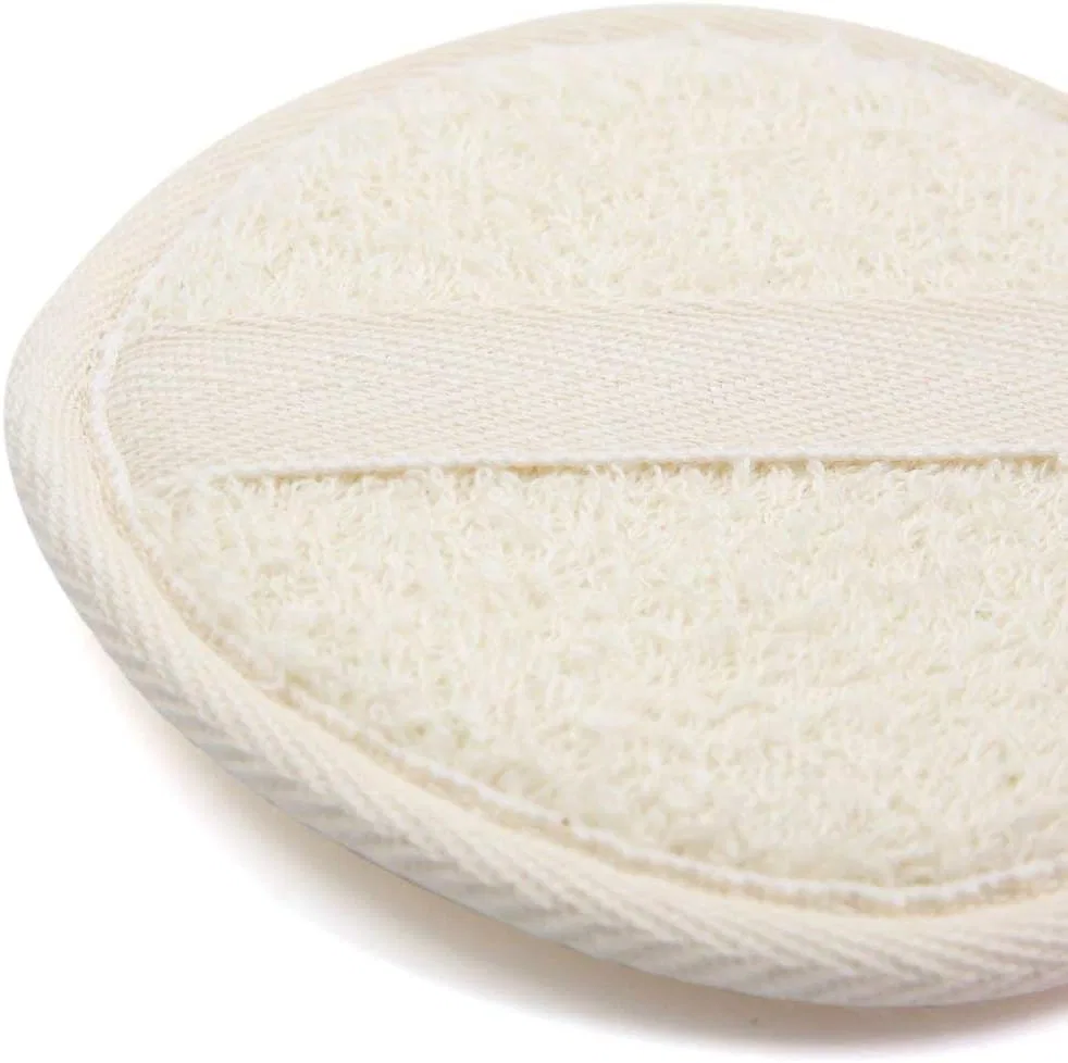 Мочалка для душа из рами, 2 шт, Light Beige Generic — фото 3