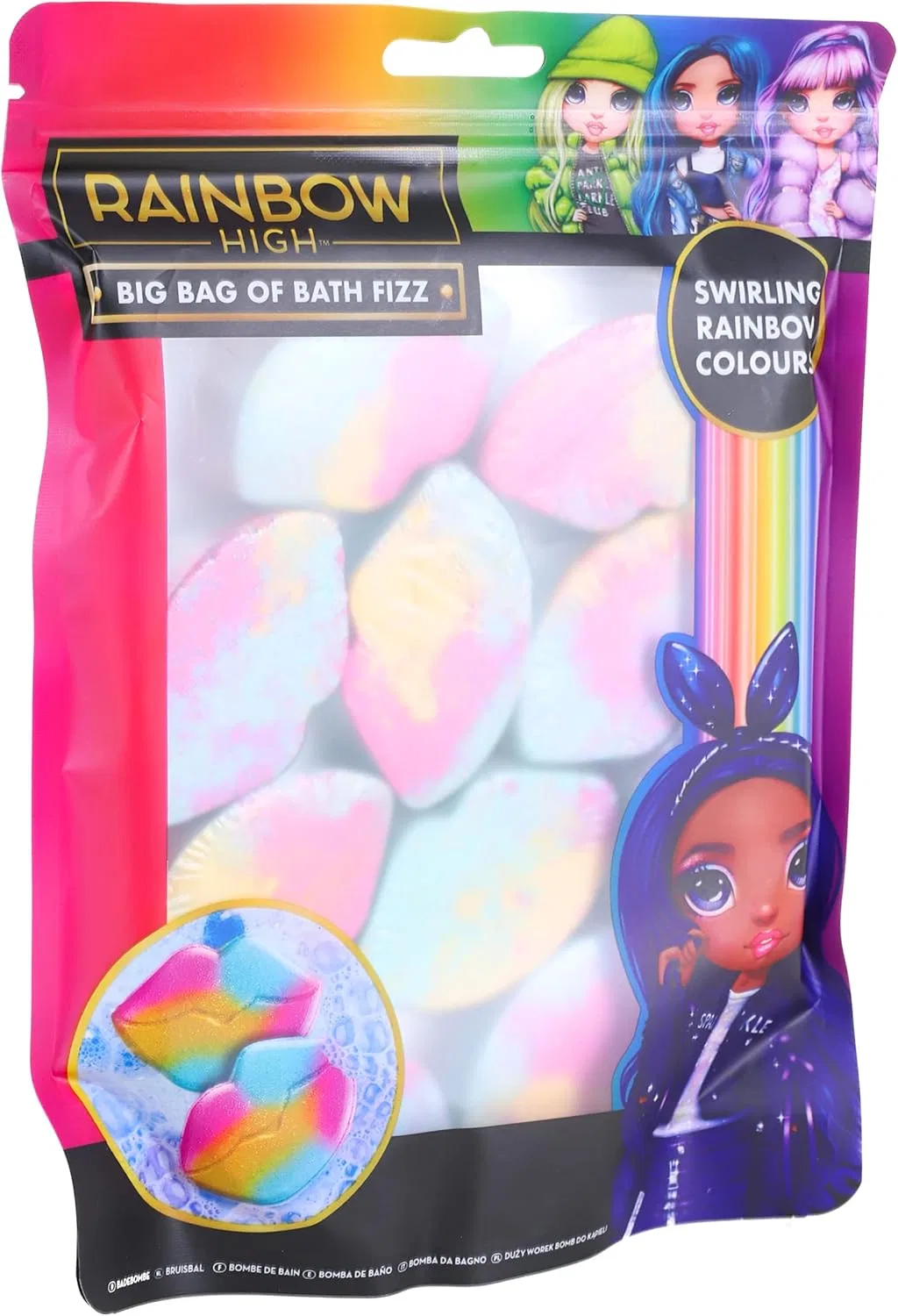 Набор бомбочек для ванны в виде губ, 10 шт, Toyland, 335 г, Rainbow
