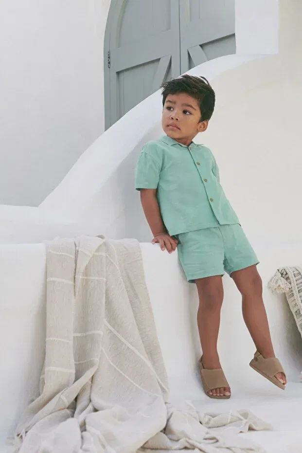 Детский комплект для мальчиков хлопковый Next Baby, Green — фото 2