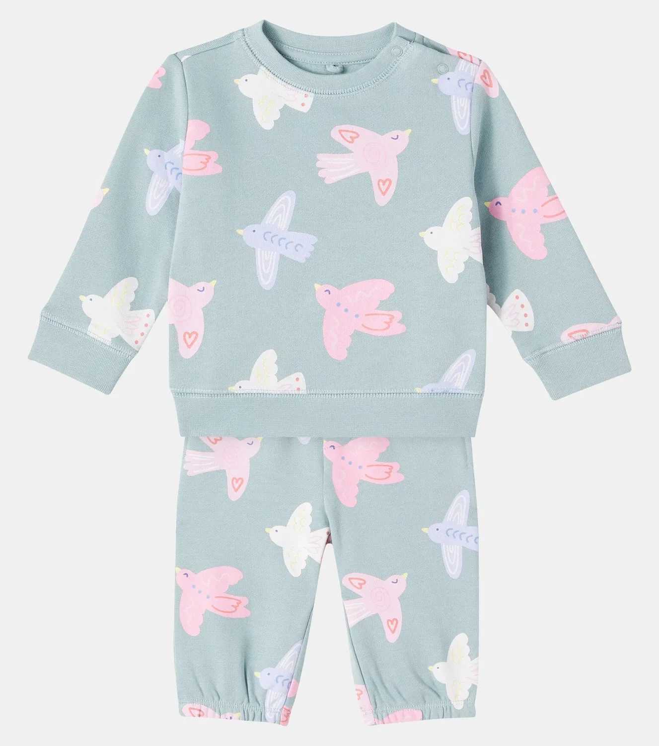 Комплект детской одежды с принтом Stella Mccartney Kids, серый — фото 2