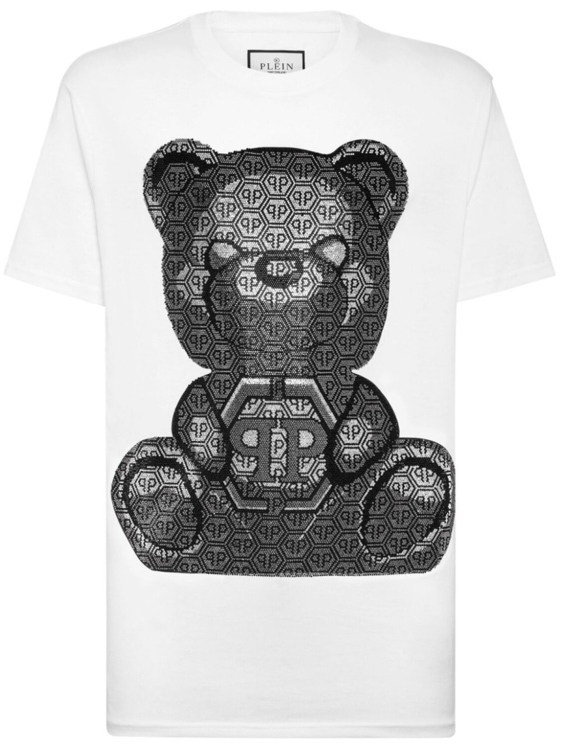 

Philipp Plein декорированная футболка, белый