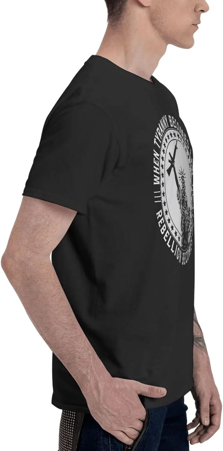 Мужская футболка с принтом Funny Graphic Tees, Black — фото 2