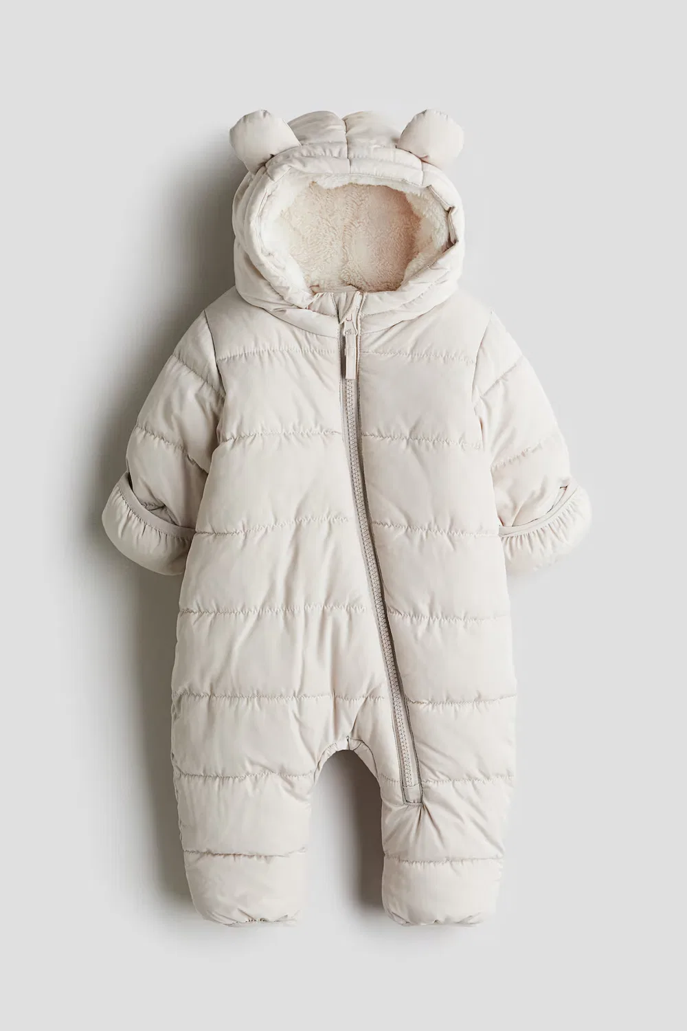 Зимний комбинезон с подкладкой из искусственного меха H&M, Weiß