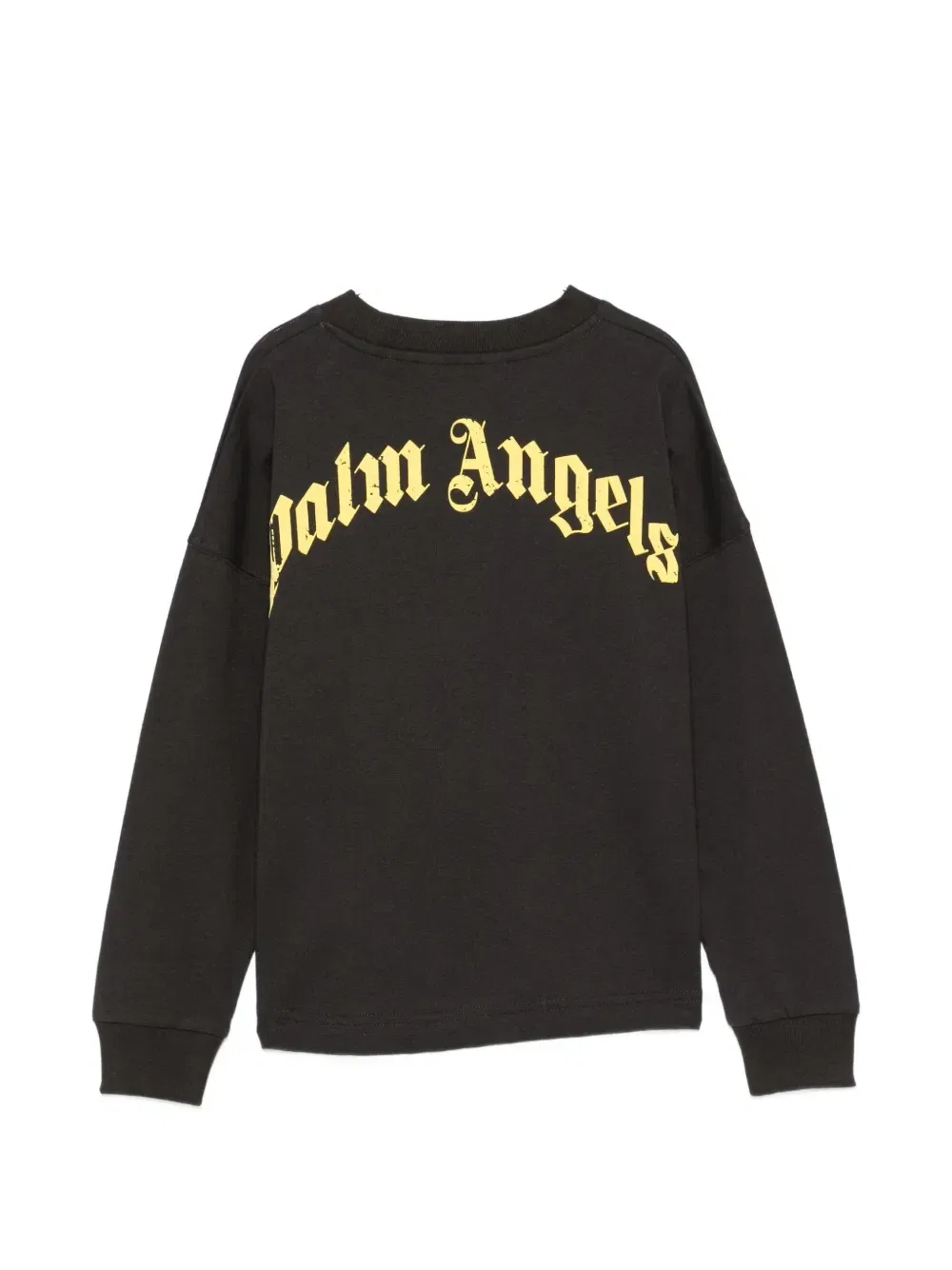 Футболка с длинными рукавами с логотипом Palm Angels Kids, черный — фото 2