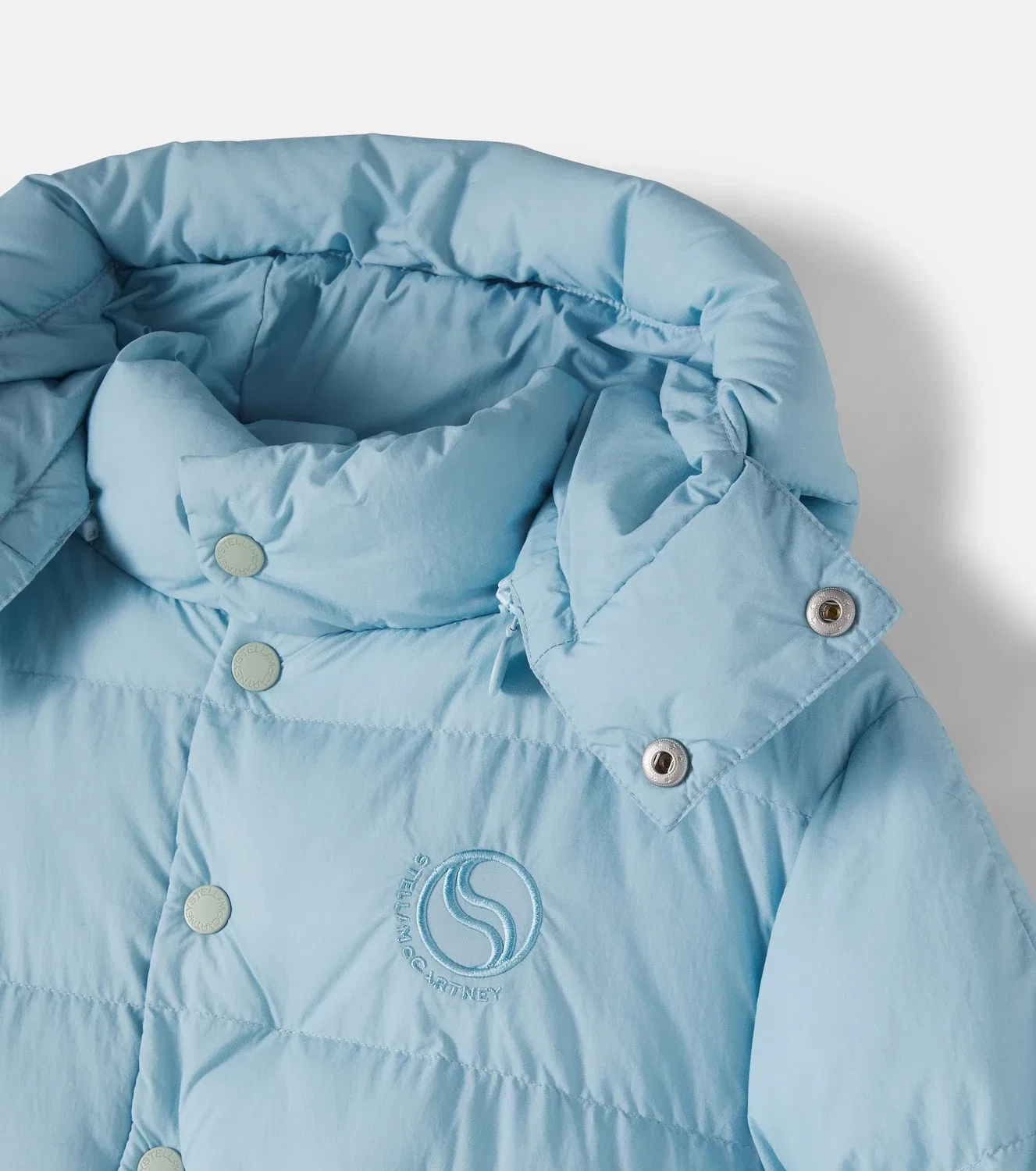 Легкая куртка с капюшоном Stella Mccartney Kids, синий — фото 4