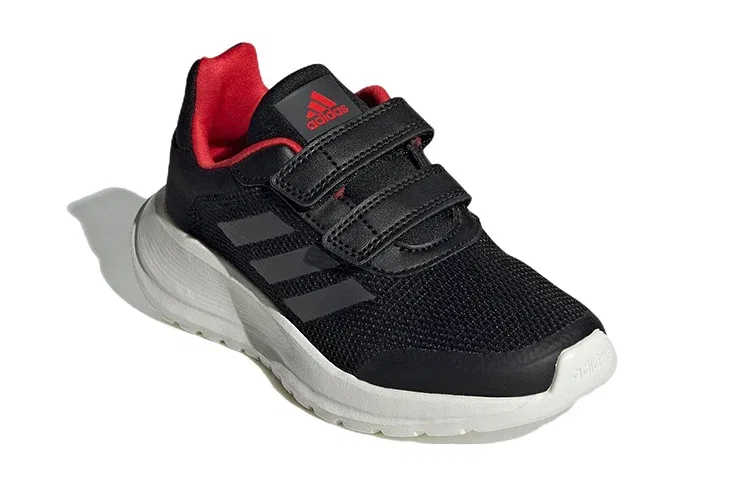 Детские кроссовки для бега с липучкой Tensaur Run K Adidas, черный — фото 3