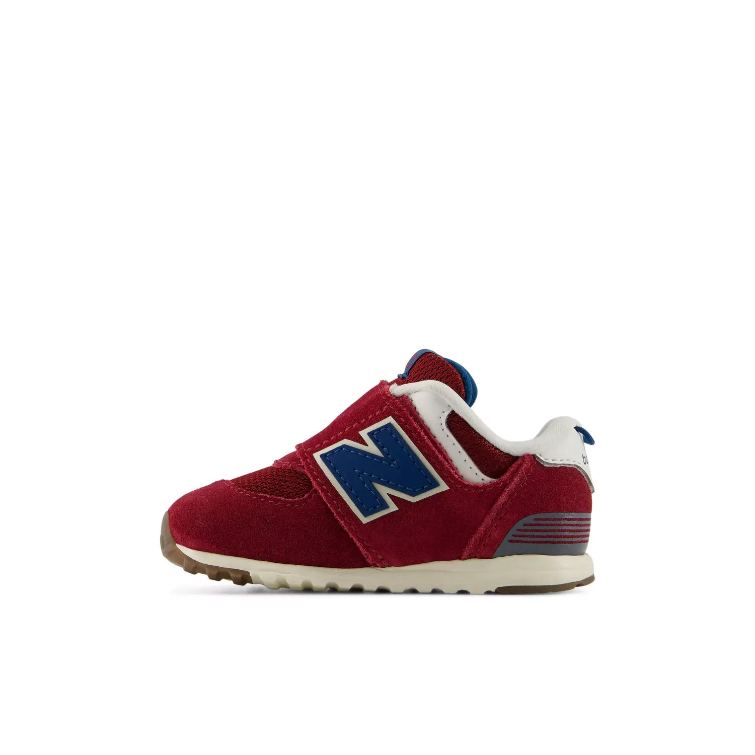 Детские кроссовки на липучке 574 New Balance, Podium Red With Streamsong — фото 3