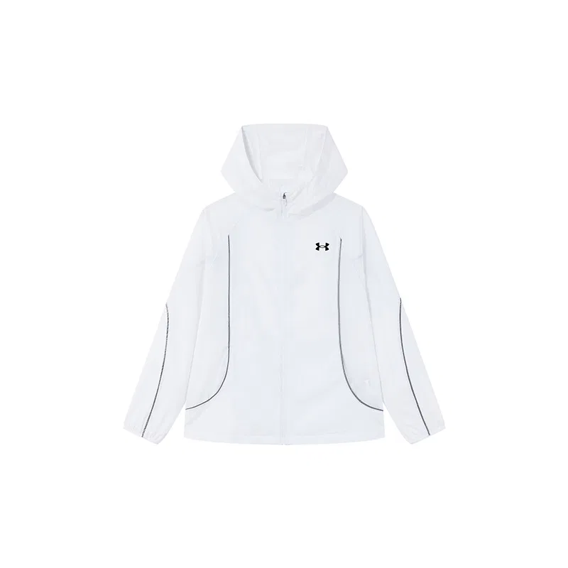 Детская ветровка с капюшоном Under Armour, White