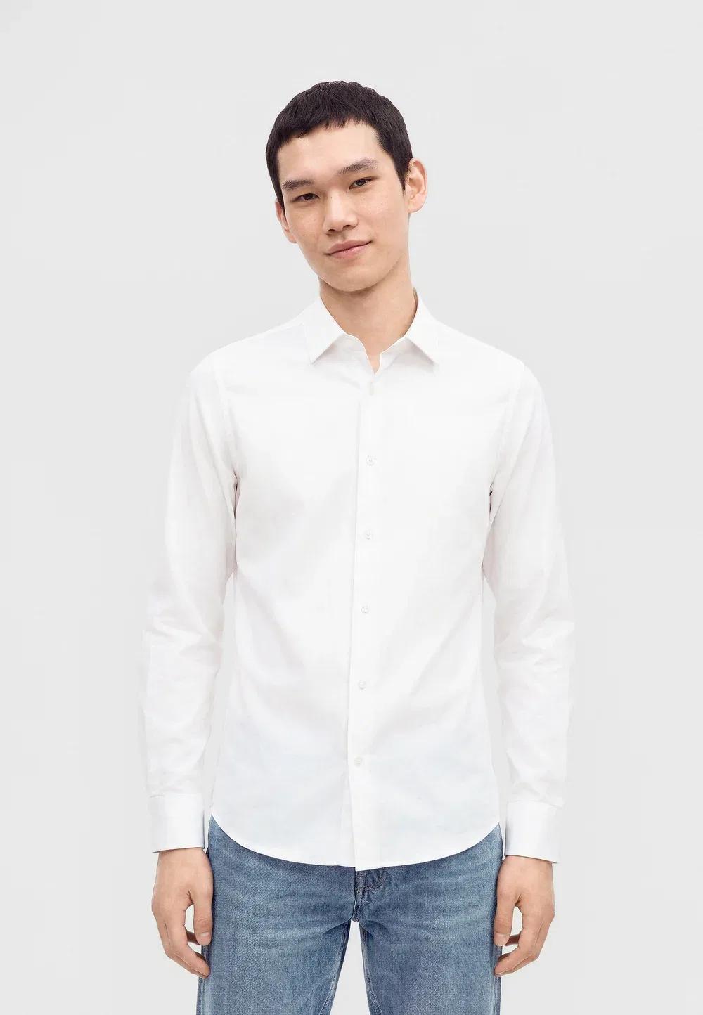 Узкая рубашка Calvin Klein, White