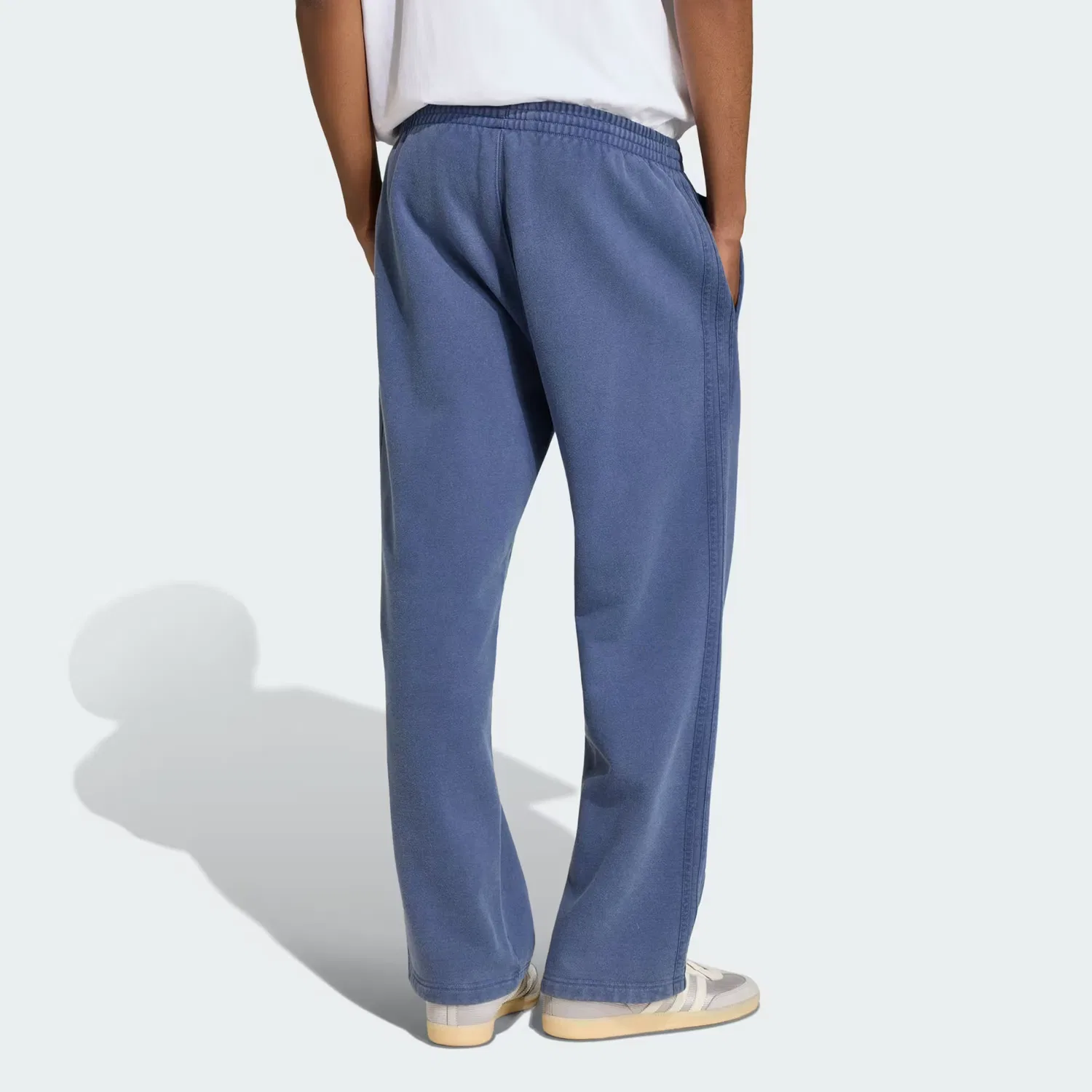 Мужские штаны свободного кроя из флиса Trefoil Essentials Loose Fleece Adidas Originals, темно-синий — фото 2