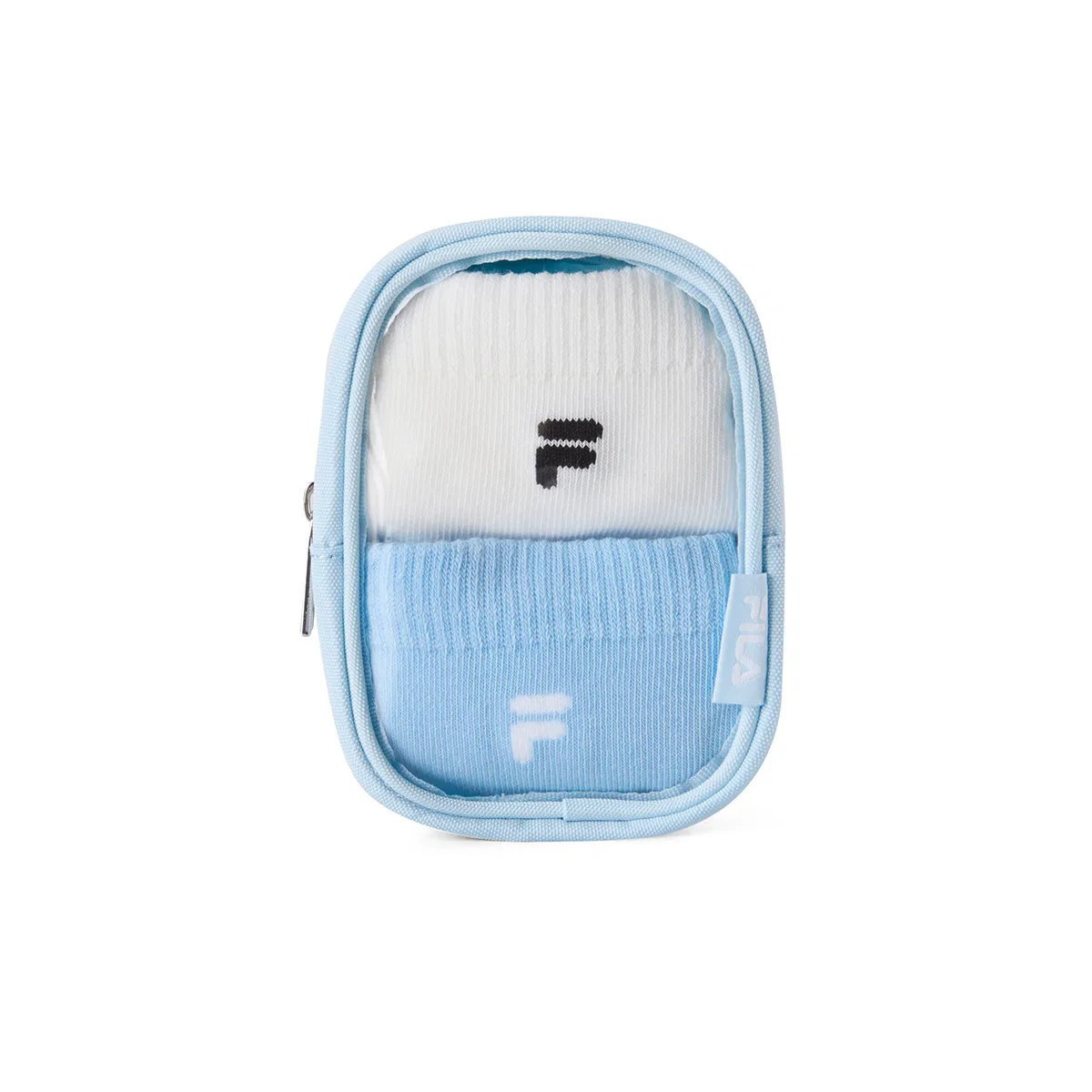Детские носки тонкие с растяжением FILA KIDS, Light Cyan/Cloud White — фото 3