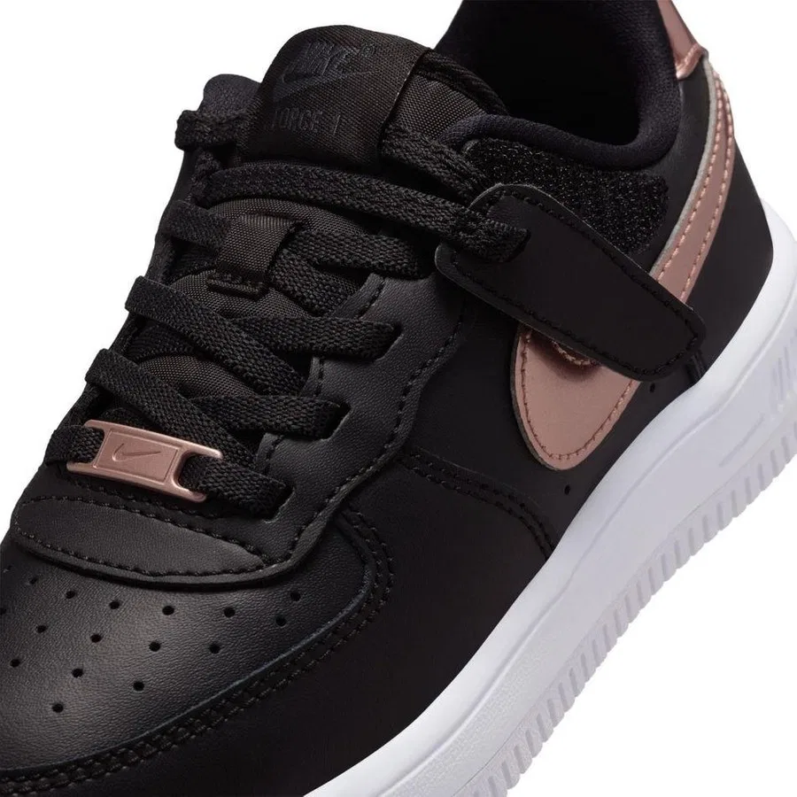 Детские кроссовки с липучками Force 1 Low EasyOn SE PS Nike, Черный — фото 3