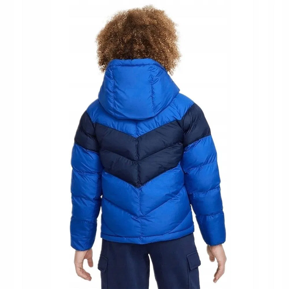 Детская спортивная куртка Nike K NSW TF ADP Puffer Colorblock, Dark Blue — фото 2